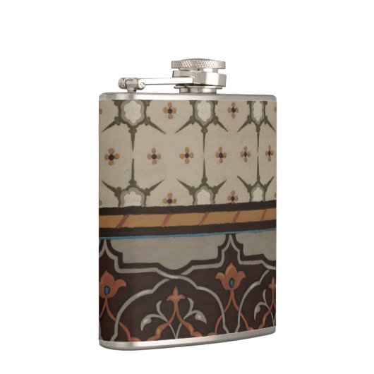 Heirloom Textiel met Decoratieve Patronen Heupfles (Rechts)