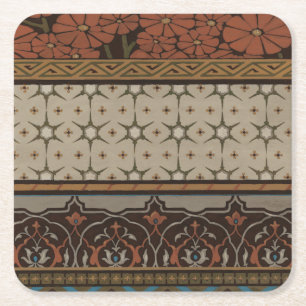 Heirloom Textiel met Decoratieve Patronen Kartonnen Onderzetters