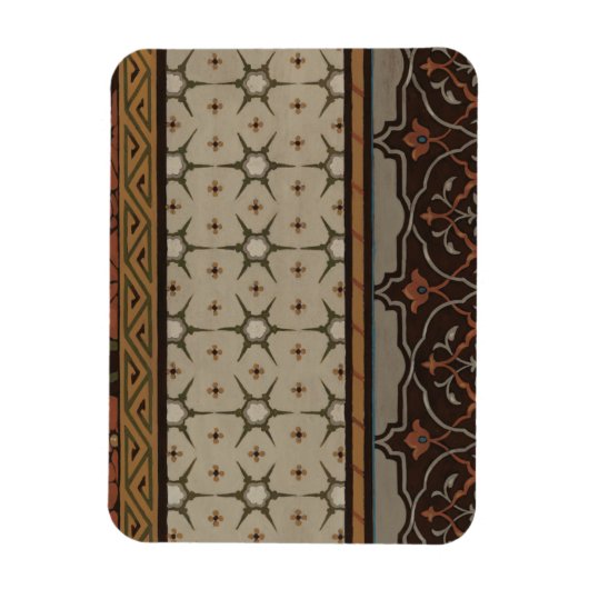 Heirloom Textiel met Decoratieve Patronen Magneet (Verticaal)