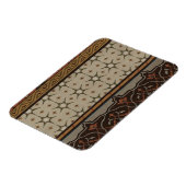 Heirloom Textiel met Decoratieve Patronen Magneet (Linkerzijde)