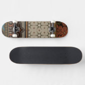Heirloom Textiel met Decoratieve Patronen Persoonlijk Skateboard (Horizontaal)