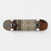 Heirloom Textiel met Decoratieve Patronen Persoonlijk Skateboard (Horizontaal)