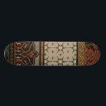 Heirloom Textiel met Decoratieve Patronen Persoonlijk Skateboard<br><div class="desc">Afdrukken van een decoratieve heirloom-textiel door June Erica Vess. Kenmerkt florale patronen op een beige achtergrond. Als je aardtinten en bloemen leuk vindt,  is dit de aankoop voor je!</div>