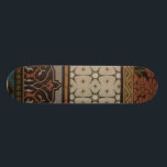 Heirloom Textiel met Decoratieve Patronen Persoonlijk Skateboard<br><div class="desc">Afdrukken van een decoratieve heirloom-textiel door June Erica Vess. Kenmerkt florale patronen op een beige achtergrond. Als je aardtinten en bloemen leuk vindt,  is dit de aankoop voor je!</div>