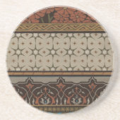 Heirloom Textiel met Decoratieve Patronen Zandsteen Onderzetter (Voorkant)