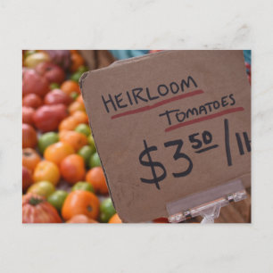 Heirloom Tomaten Greenmarket Farmer's Market NYC Briefkaart