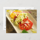 Heirloom Tomato en White Corn Salad Briefkaart (Voorkant / Achterkant)