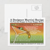 Heirloom Tomato Martini Recipe Briefkaart (Voorkant / Achterkant)