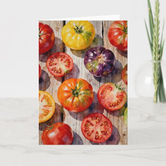 Heirloom Tomatoes Kaart (Voorkant)
