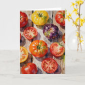 Heirloom Tomatoes Kaart (Gele Bloem)