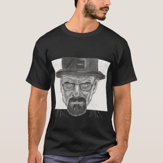 HEISENBERG BLACK - by DANYE T-shirt (Voorkant)