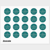 Heisenberg Says Relax Ronde Sticker (Vel)