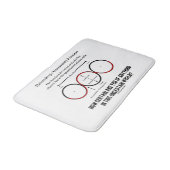 Heisenberg's onzekerheidsprincipe Physics Humor Badmat (Gekanteld)