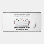 Heisenberg's onzekerheidsprincipe Physics Humor Bureaumat (Keyboard & Muis)