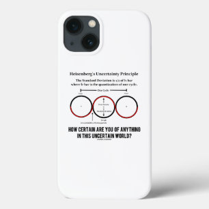 Heisenberg's onzekerheidsprincipe Physics Humor Case-Mate iPhone Case