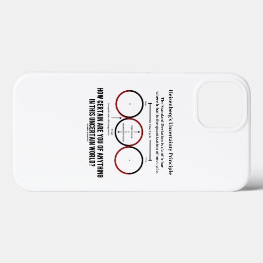 Heisenberg's onzekerheidsprincipe Physics Humor Case-Mate iPhone Case (Achterkant (horizontaal))