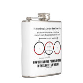 Heisenberg's onzekerheidsprincipe Physics Humor Heupfles (Rechts)