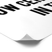 Heisenberg's onzekerheidsprincipe Physics Humor Poster (Hoek)