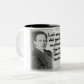 Heisenberg's thuiswerk onzekerheid tweekleurige koffiemok (Voorkant links)