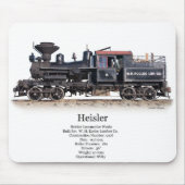 Heisler Logging Locomotive Muismat (Voorkant)