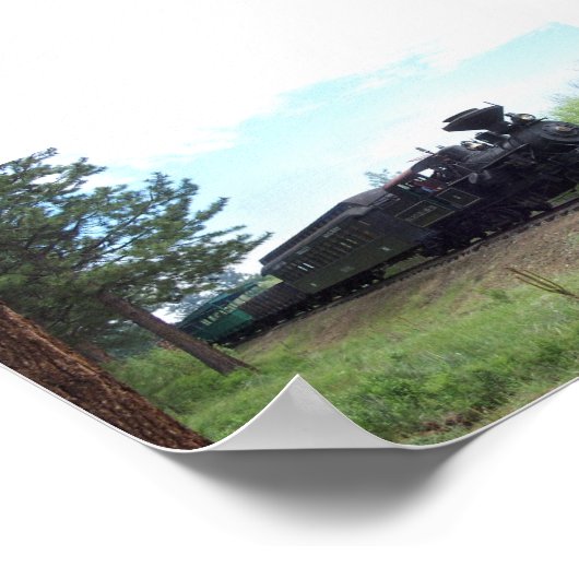 Heisler nr. 3 met reizigerstrein poster (Hoek)