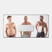 Heiße Kerels Spierstudsen Shirtloze Mannen Hunks Bureaumat (Keyboard & Muis)