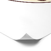 Heiße Schokolade - Süßer Waschbär mit Donut Poster (Hoek)