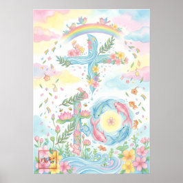 Heiwa: Elegant Calligraphy "Peace" Art260010018 Poster