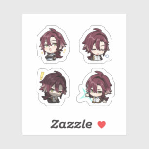 Heizou Genshin Impact 4 stickersheet Sticker