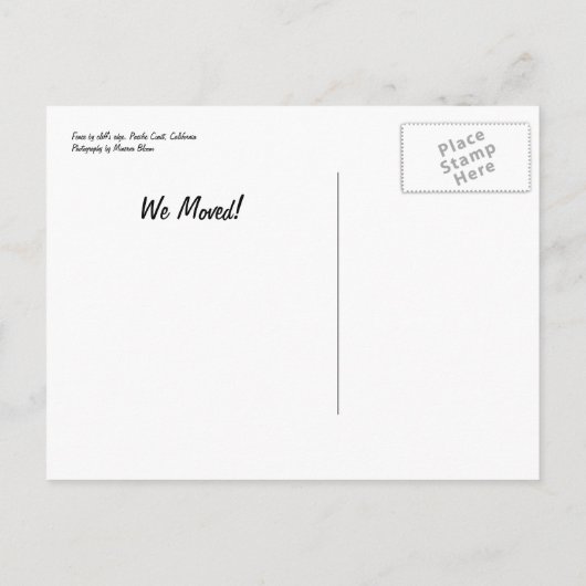 Hek bij Cliff's Edge Aankondigingskaart (Achterkant)