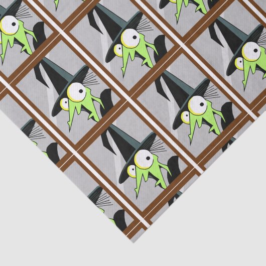 Hek in het spiegelweefsel tissuepapier (Detail)