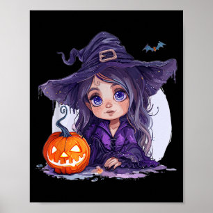 Hek Kostuum Halloween Pompoen Griezelig Gelukkig Poster
