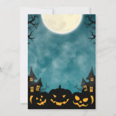 Hek & Pompoenen Halloween Feest Uitnodiging (Achterkant)