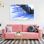Hek Shadow op Sneeuw Canvas Afdruk (Insitu (Woonkamer))
