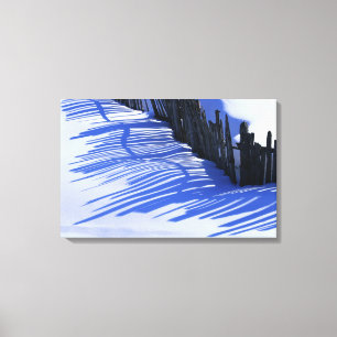 Hek Shadow op Sneeuw Canvas Afdruk