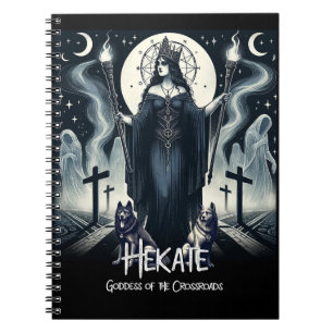 Hekate Godin van de Kruispunten Spookachtige Geest Notitieboek