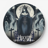Hekate Godin van het Kruispunt Geesten Papieren Bordje (Voorkant)