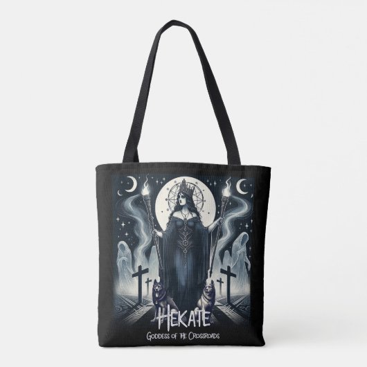 Hekate Godin van het Kruispunt Geesten Tote Bag (Achterkant)