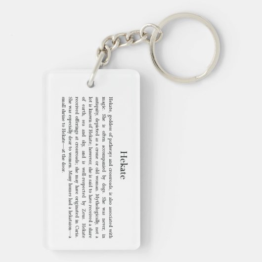 Hekate-Sleutelhanger Sleutelhanger (achterkant)