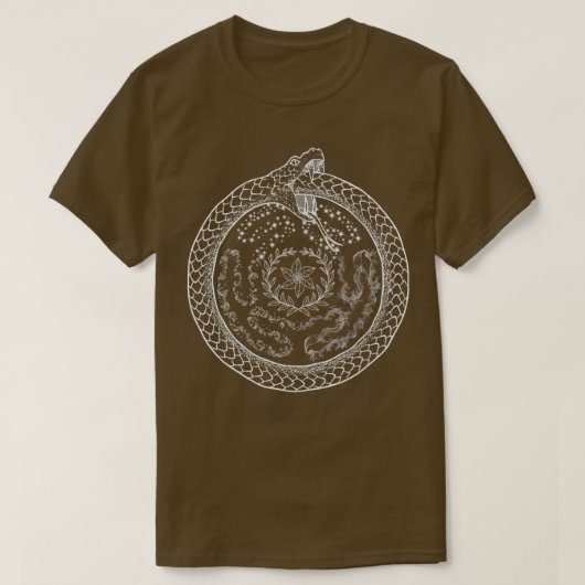 Hekate Wheel Hecate Strophalos Ouroboros Pagan Wit T-shirt (Design voorkant)