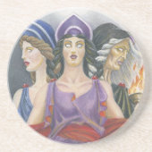 Hekate Zandsteen Onderzetter (Voorkant)