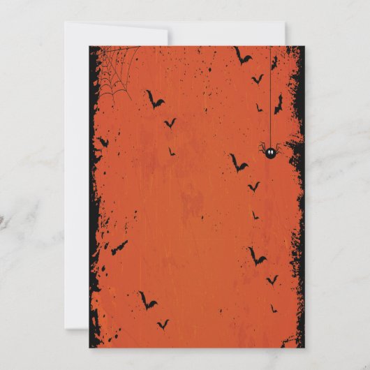 hekbenen Halloween Kaart (Achterkant)