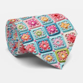 Hekelen Granny Square Heren Das 70s (Opgerold)