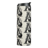 Hekenkruik Hekserige Letter A Aangepaste Initiaal Thermosbeker (Gedraaid links)