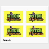 Hekje en beroemd rechthoekige sticker (Vel)