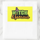 Hekje en beroemd rechthoekige sticker (Tas)