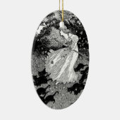 Hekje met katten keramisch ornament (Rechts)