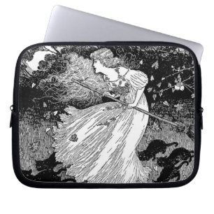 Hekje met katten laptop sleeve