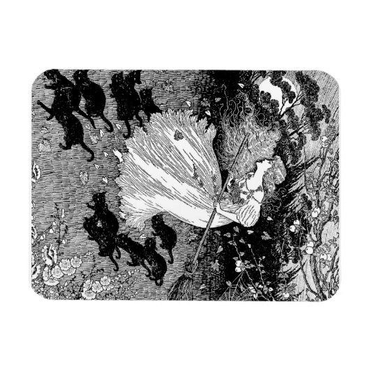 Hekje met katten magneet (Horizontaal)