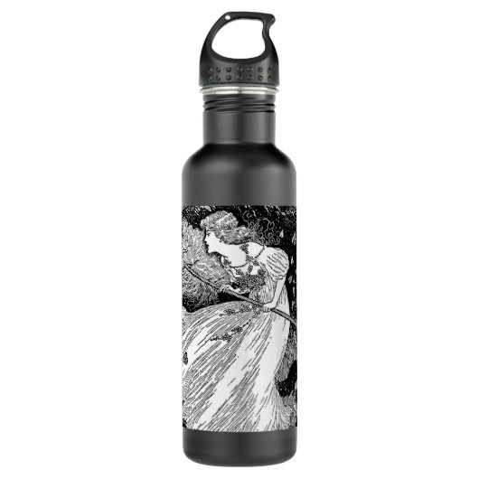 Hekje met katten waterfles  (Voorkant)